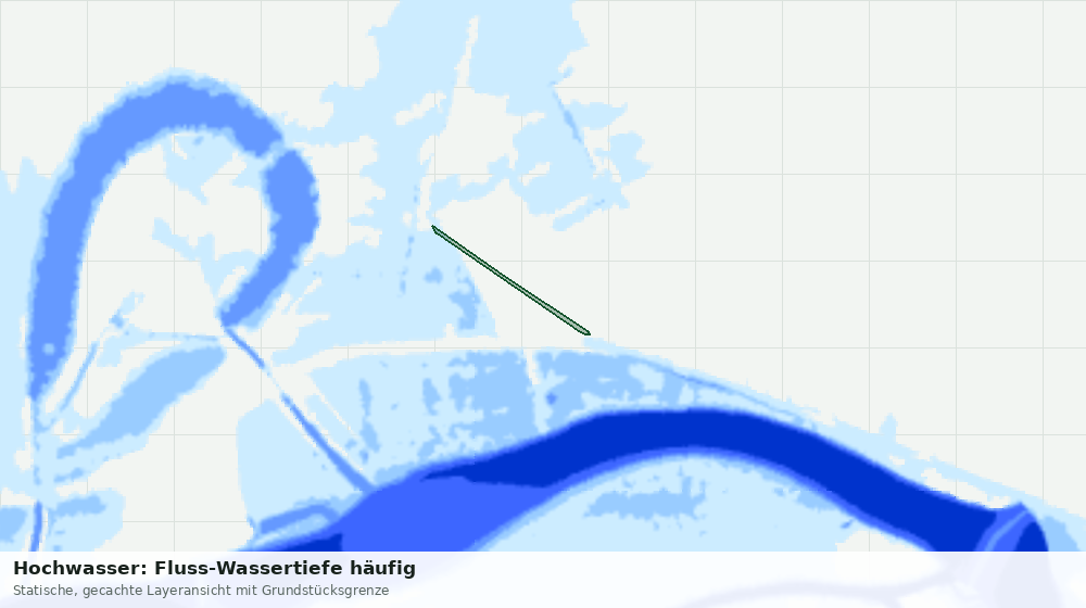 Statische Kartenansicht: Hochwasser: Fluss-Wassertiefe häufig