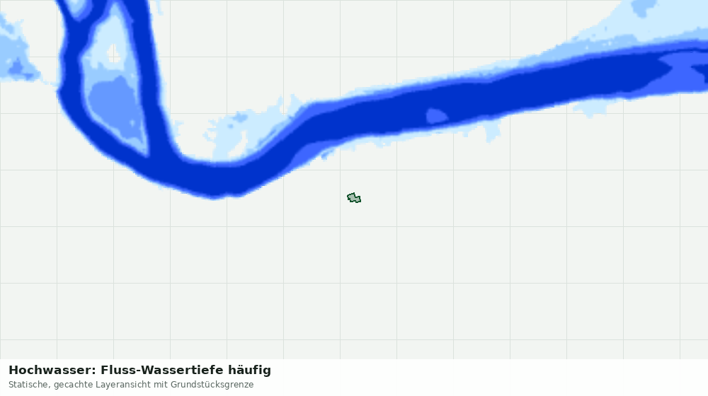 Statische Kartenansicht: Hochwasser: Fluss-Wassertiefe häufig