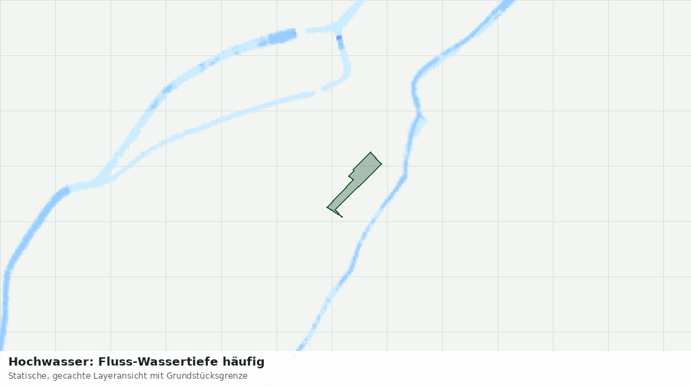 Statische Kartenansicht: Hochwasser: Fluss-Wassertiefe häufig
