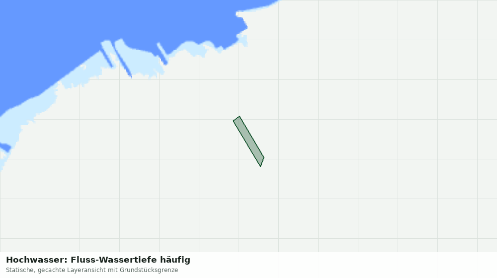 Statische Kartenansicht: Hochwasser: Fluss-Wassertiefe häufig