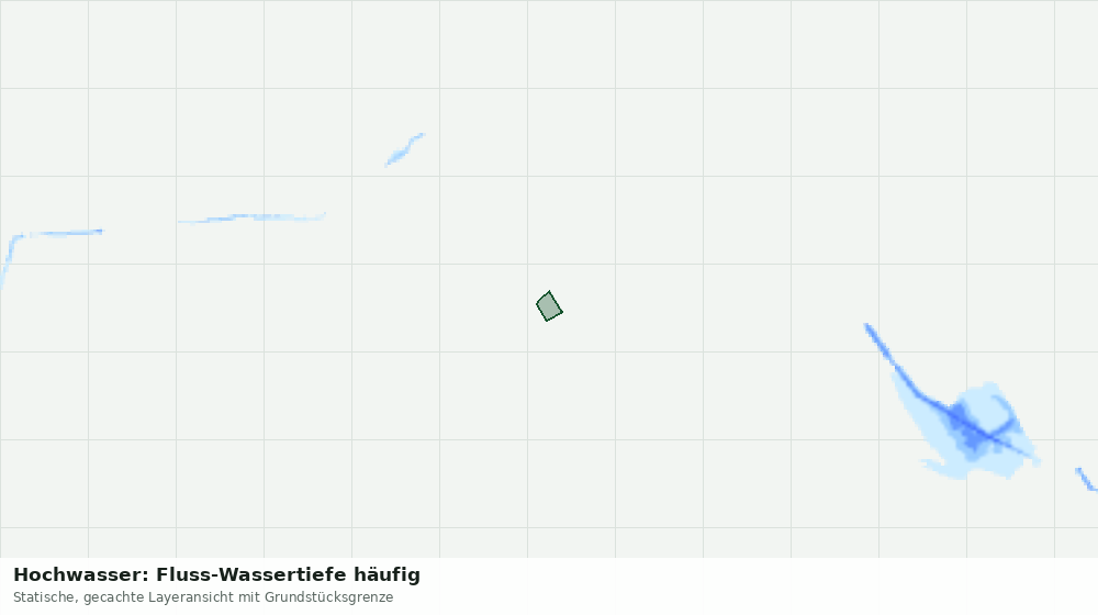 Statische Kartenansicht: Hochwasser: Fluss-Wassertiefe häufig