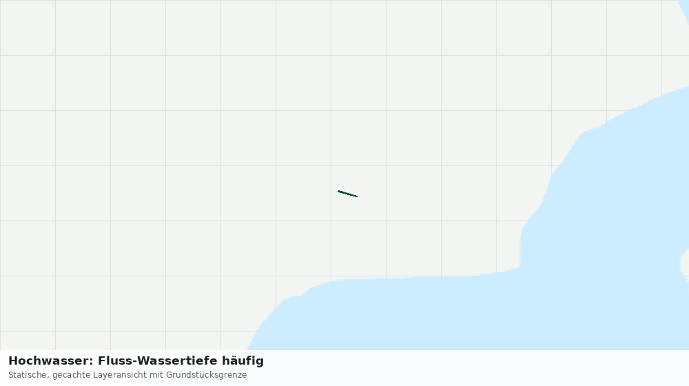 Statische Kartenansicht: Hochwasser: Fluss-Wassertiefe häufig