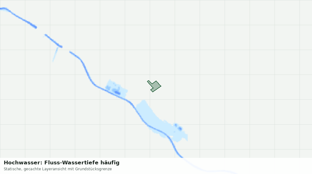 Statische Kartenansicht: Hochwasser: Fluss-Wassertiefe häufig