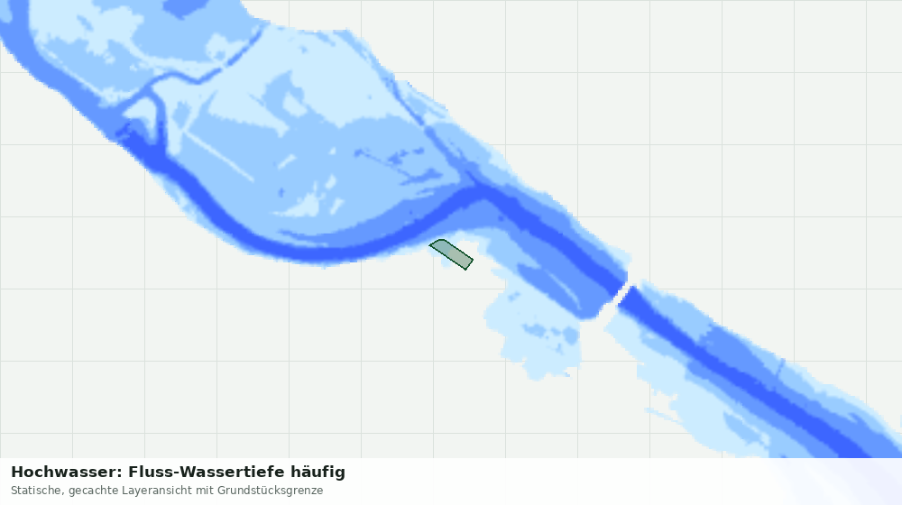 Statische Kartenansicht: Hochwasser: Fluss-Wassertiefe häufig