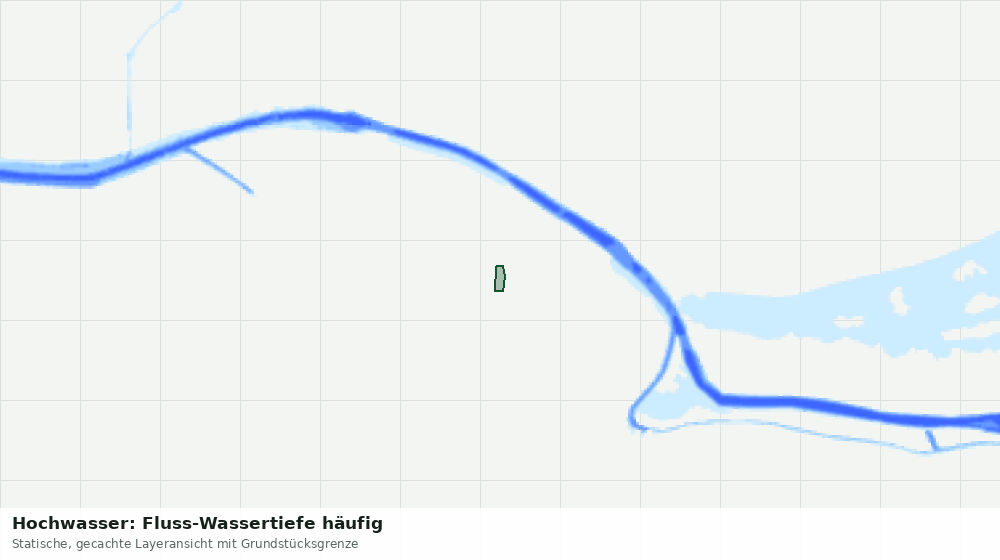 Statische Kartenansicht: Hochwasser: Fluss-Wassertiefe häufig