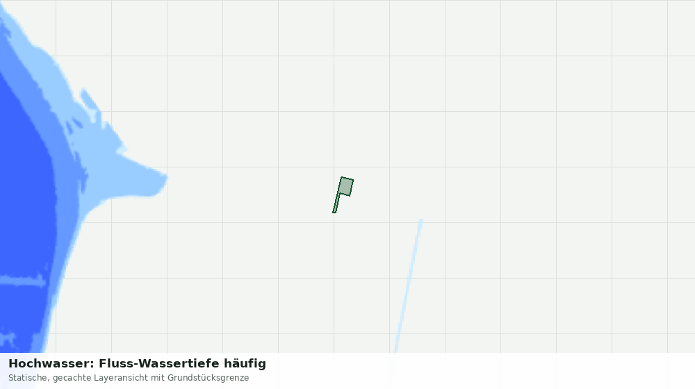 Statische Kartenansicht: Hochwasser: Fluss-Wassertiefe häufig
