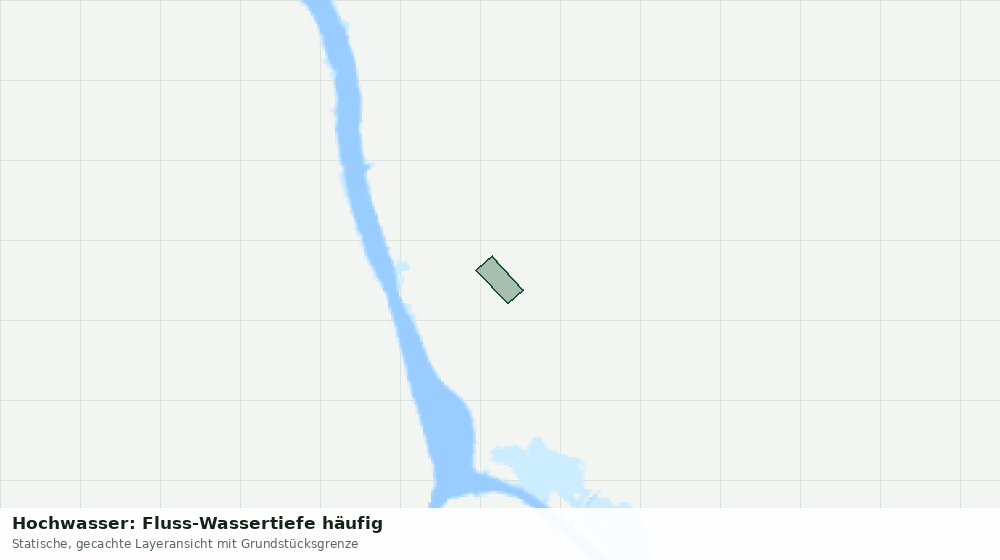 Statische Kartenansicht: Hochwasser: Fluss-Wassertiefe häufig