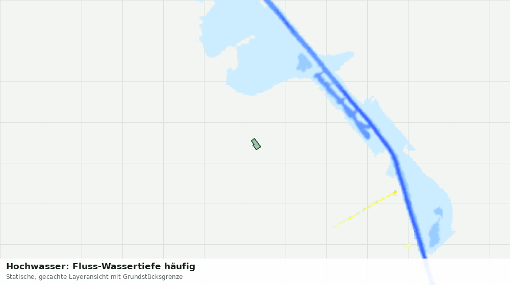 Statische Kartenansicht: Hochwasser: Fluss-Wassertiefe häufig