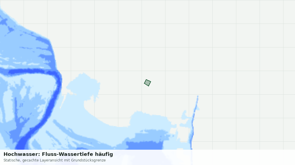 Statische Kartenansicht: Hochwasser: Fluss-Wassertiefe häufig