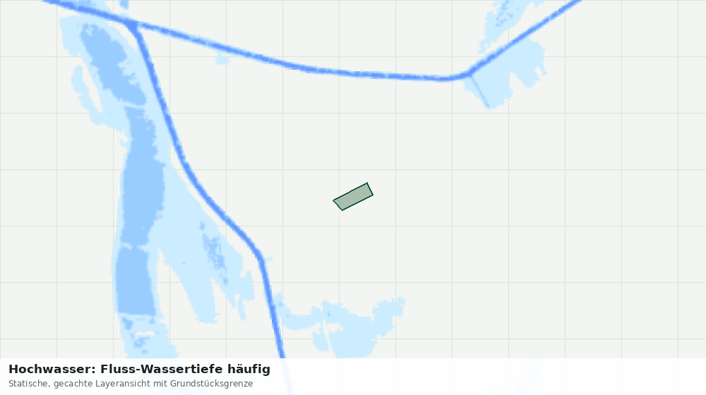 Statische Kartenansicht: Hochwasser: Fluss-Wassertiefe häufig