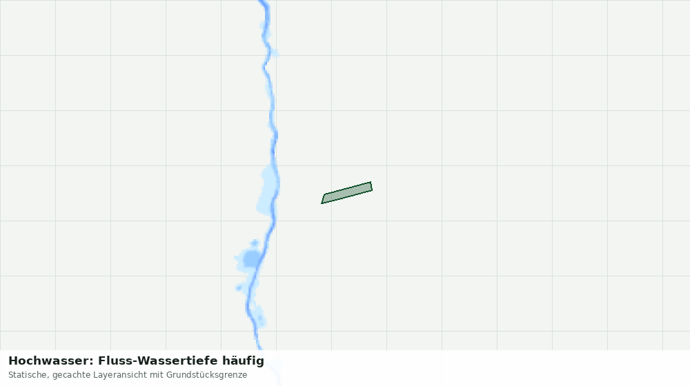 Statische Kartenansicht: Hochwasser: Fluss-Wassertiefe häufig