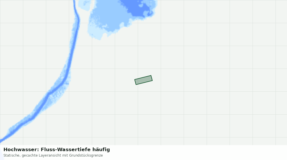 Statische Kartenansicht: Hochwasser: Fluss-Wassertiefe häufig