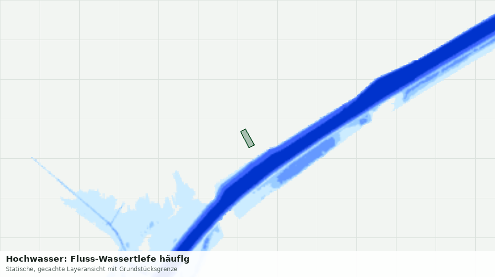 Statische Kartenansicht: Hochwasser: Fluss-Wassertiefe häufig