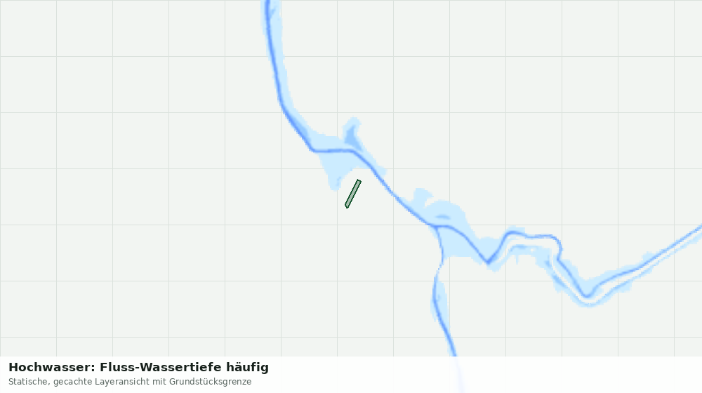 Statische Kartenansicht: Hochwasser: Fluss-Wassertiefe häufig