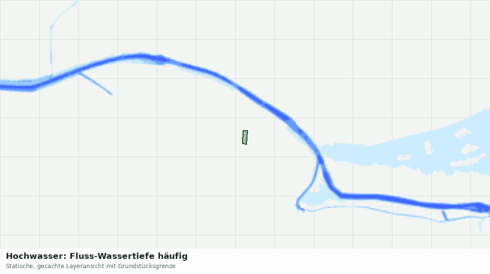 Statische Kartenansicht: Hochwasser: Fluss-Wassertiefe häufig
