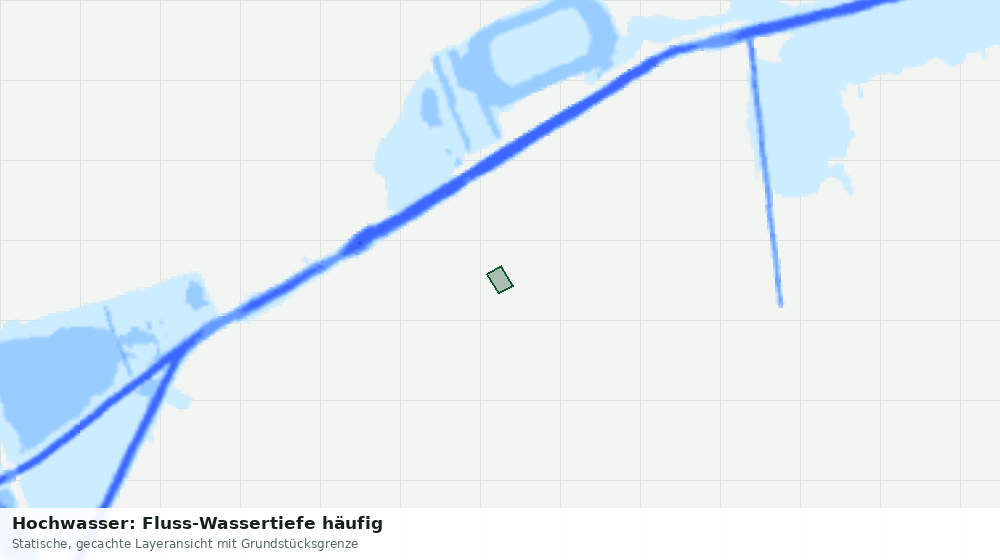 Statische Kartenansicht: Hochwasser: Fluss-Wassertiefe häufig
