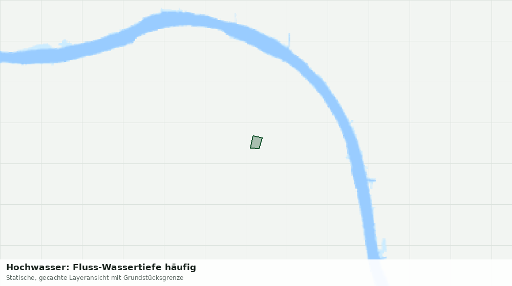 Statische Kartenansicht: Hochwasser: Fluss-Wassertiefe häufig