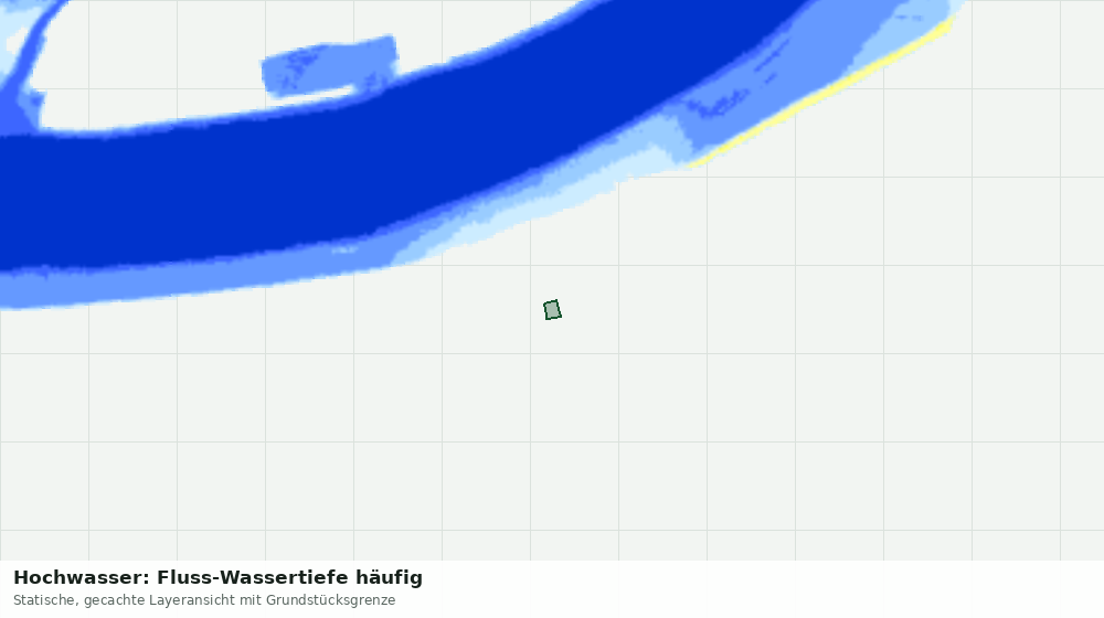 Statische Kartenansicht: Hochwasser: Fluss-Wassertiefe häufig