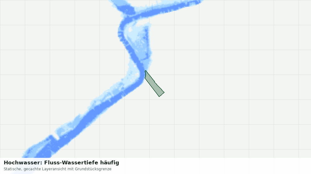 Statische Kartenansicht: Hochwasser: Fluss-Wassertiefe häufig