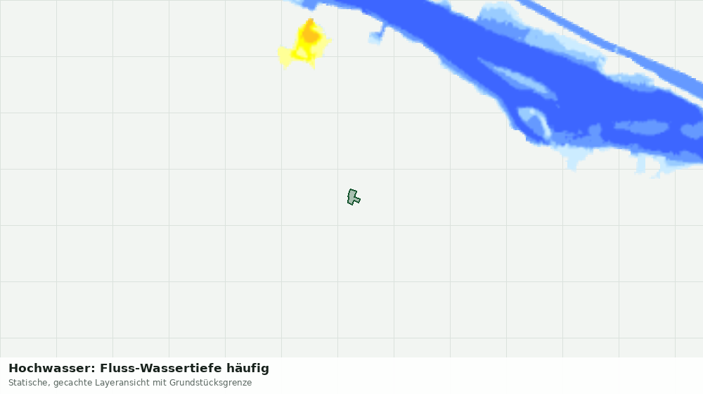 Statische Kartenansicht: Hochwasser: Fluss-Wassertiefe häufig