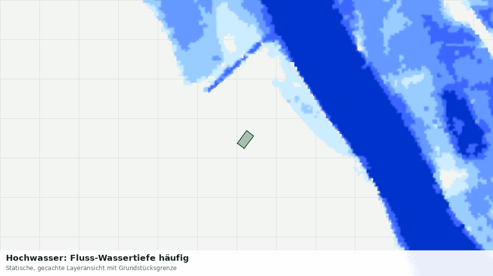 Statische Kartenansicht: Hochwasser: Fluss-Wassertiefe häufig