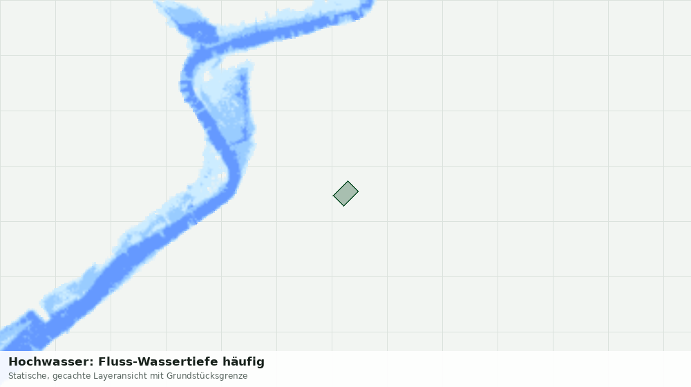 Statische Kartenansicht: Hochwasser: Fluss-Wassertiefe häufig