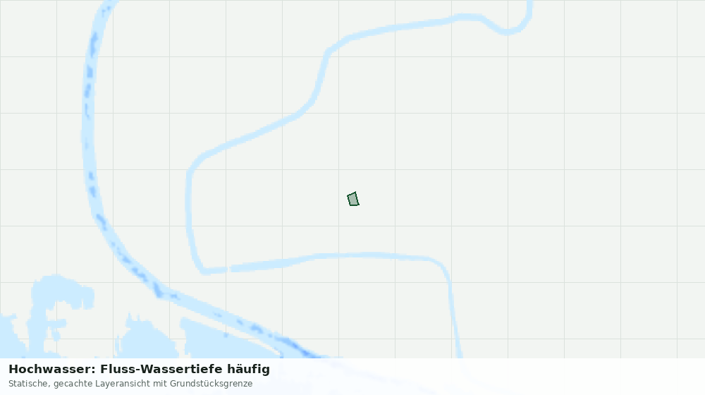 Statische Kartenansicht: Hochwasser: Fluss-Wassertiefe häufig