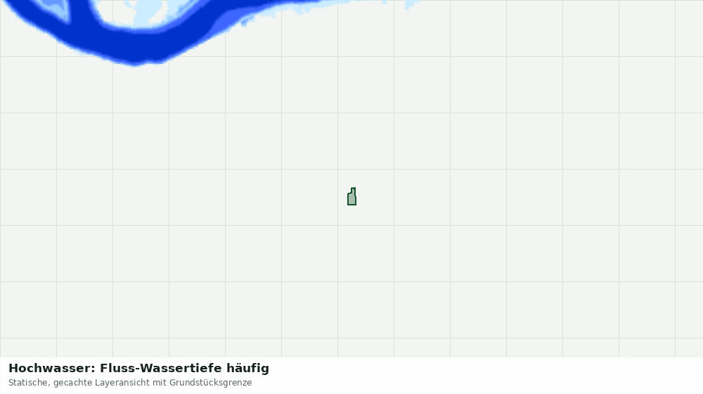 Statische Kartenansicht: Hochwasser: Fluss-Wassertiefe häufig