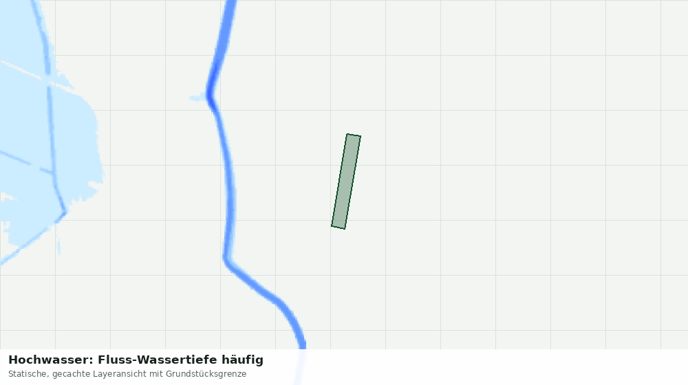 Statische Kartenansicht: Hochwasser: Fluss-Wassertiefe häufig