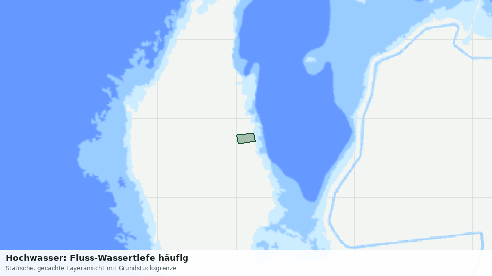 Statische Kartenansicht: Hochwasser: Fluss-Wassertiefe häufig