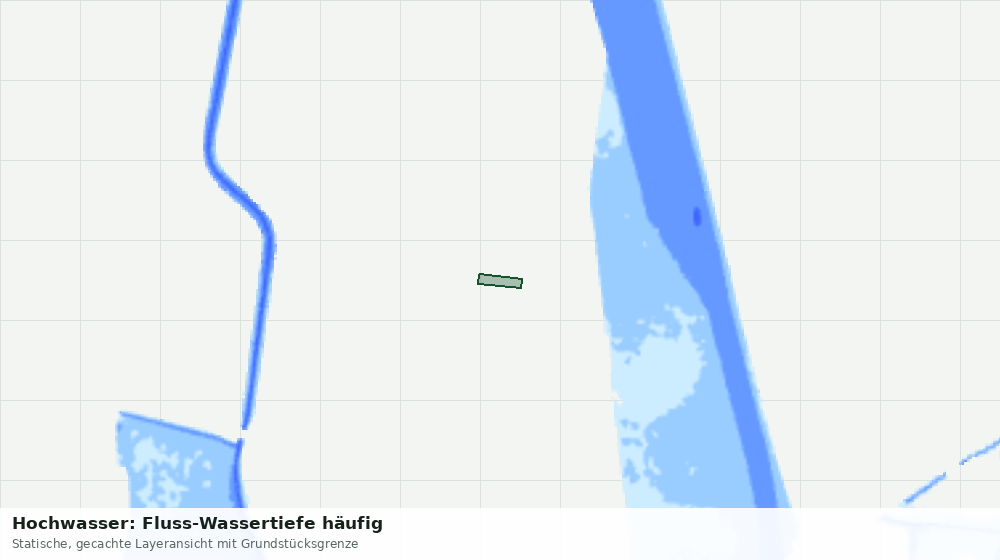 Statische Kartenansicht: Hochwasser: Fluss-Wassertiefe häufig