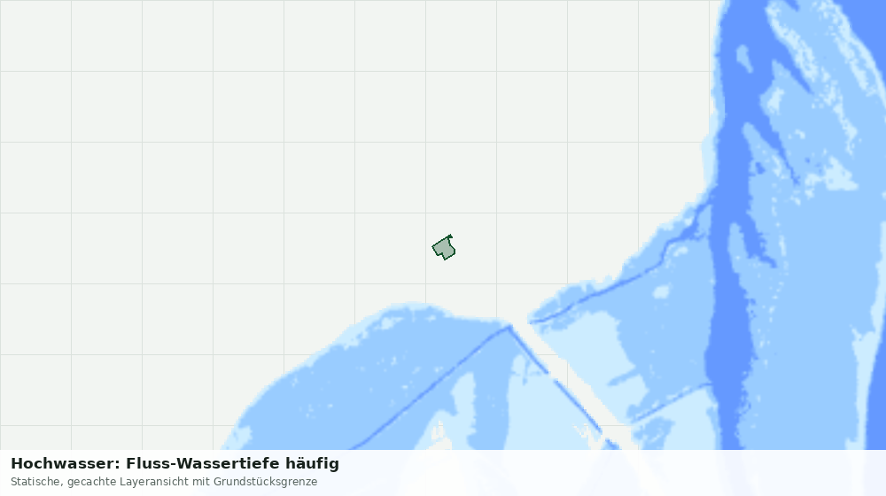 Statische Kartenansicht: Hochwasser: Fluss-Wassertiefe häufig