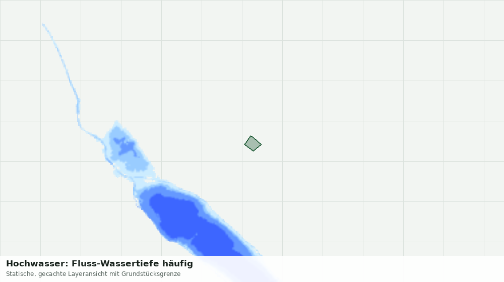 Statische Kartenansicht: Hochwasser: Fluss-Wassertiefe häufig