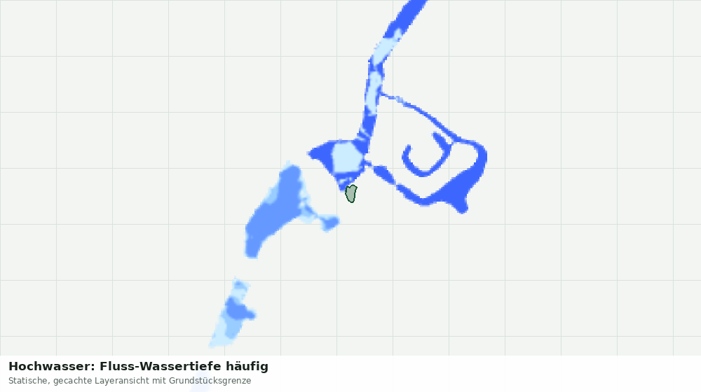 Statische Kartenansicht: Hochwasser: Fluss-Wassertiefe häufig