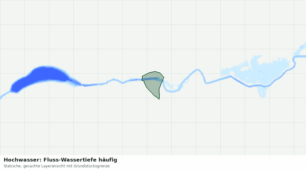 Statische Kartenansicht: Hochwasser: Fluss-Wassertiefe häufig