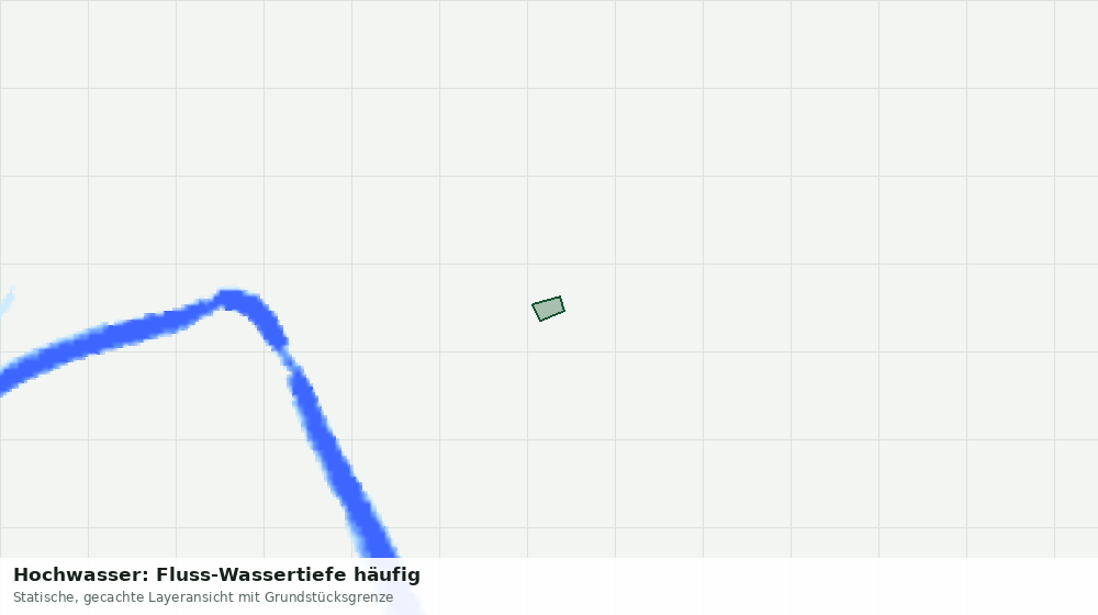 Statische Kartenansicht: Hochwasser: Fluss-Wassertiefe häufig