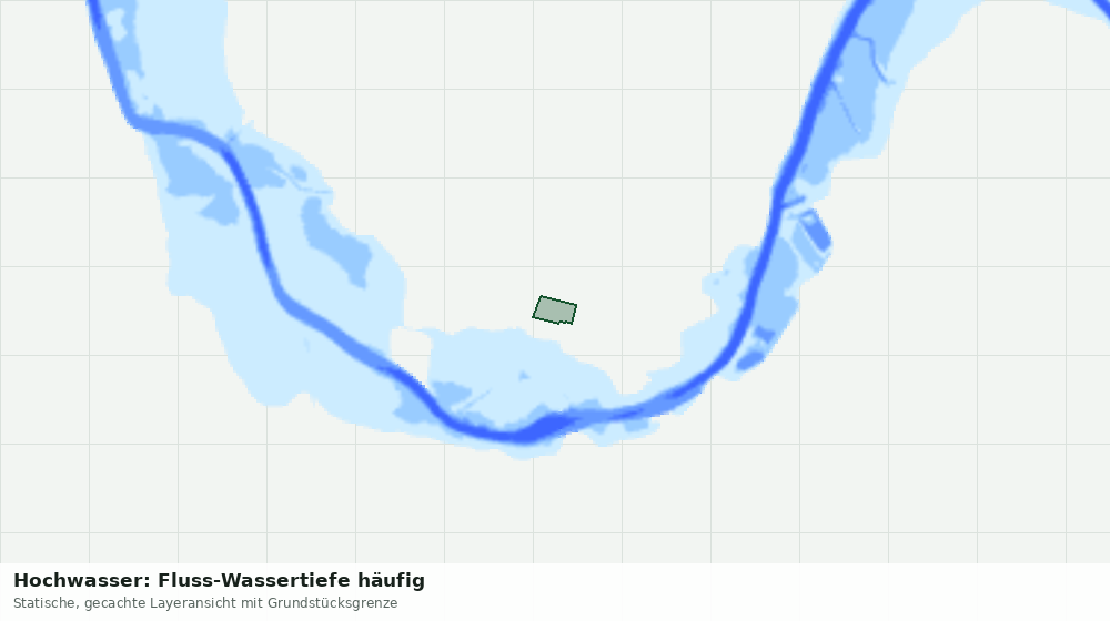 Statische Kartenansicht: Hochwasser: Fluss-Wassertiefe häufig