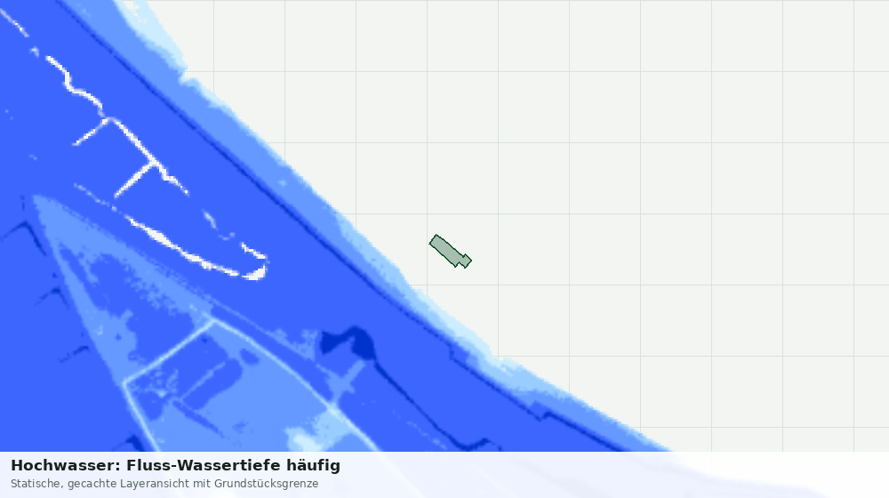 Statische Kartenansicht: Hochwasser: Fluss-Wassertiefe häufig