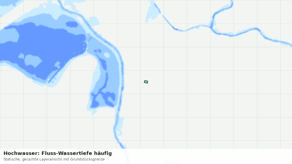 Statische Kartenansicht: Hochwasser: Fluss-Wassertiefe häufig