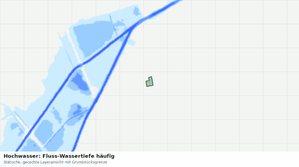 Statische Kartenansicht: Hochwasser: Fluss-Wassertiefe häufig