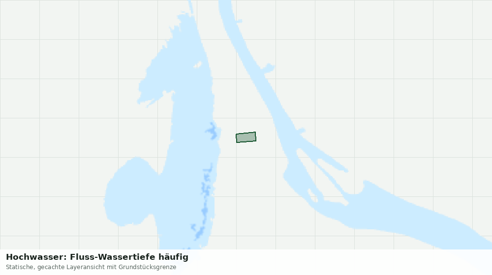 Statische Kartenansicht: Hochwasser: Fluss-Wassertiefe häufig