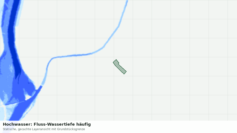 Statische Kartenansicht: Hochwasser: Fluss-Wassertiefe häufig