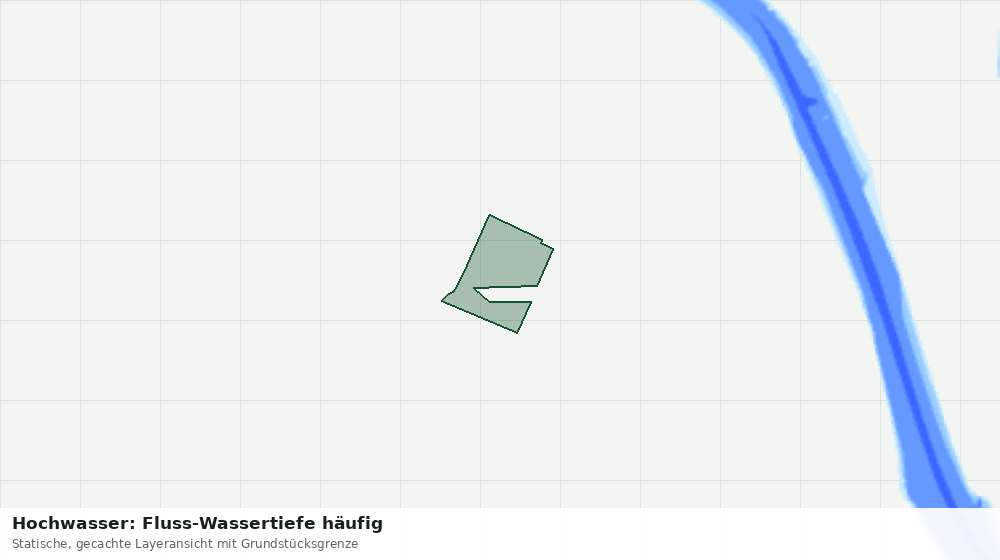 Statische Kartenansicht: Hochwasser: Fluss-Wassertiefe häufig