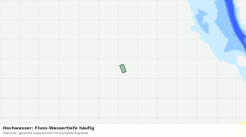 Statische Kartenansicht: Hochwasser: Fluss-Wassertiefe häufig