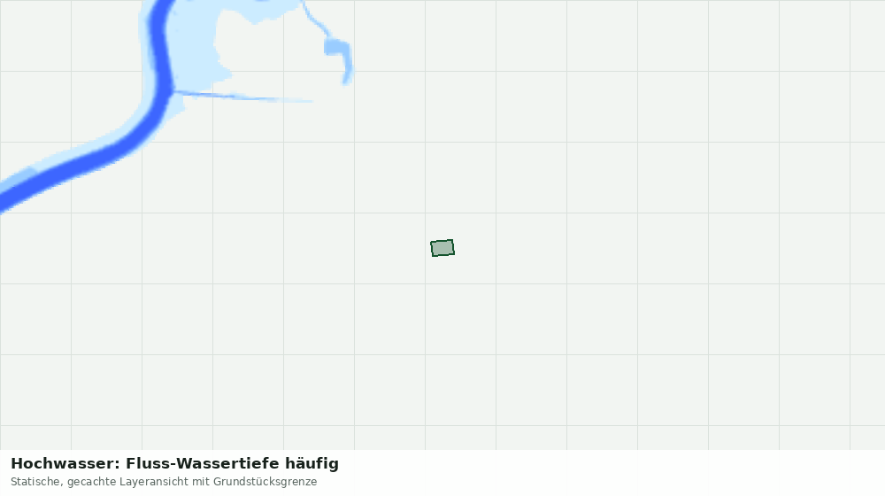 Statische Kartenansicht: Hochwasser: Fluss-Wassertiefe häufig