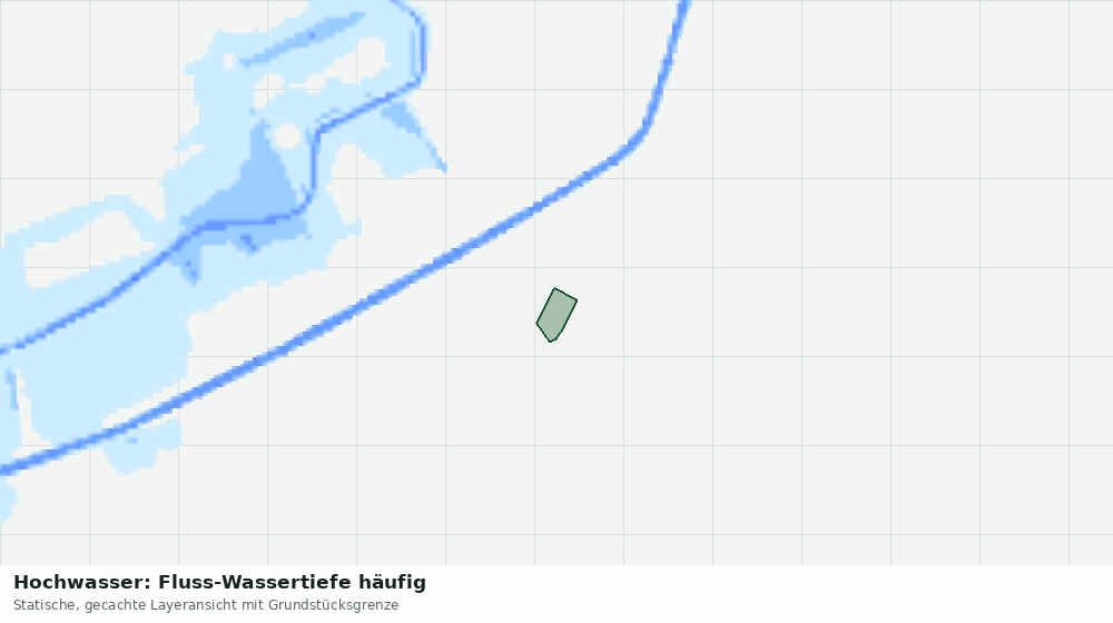 Statische Kartenansicht: Hochwasser: Fluss-Wassertiefe häufig