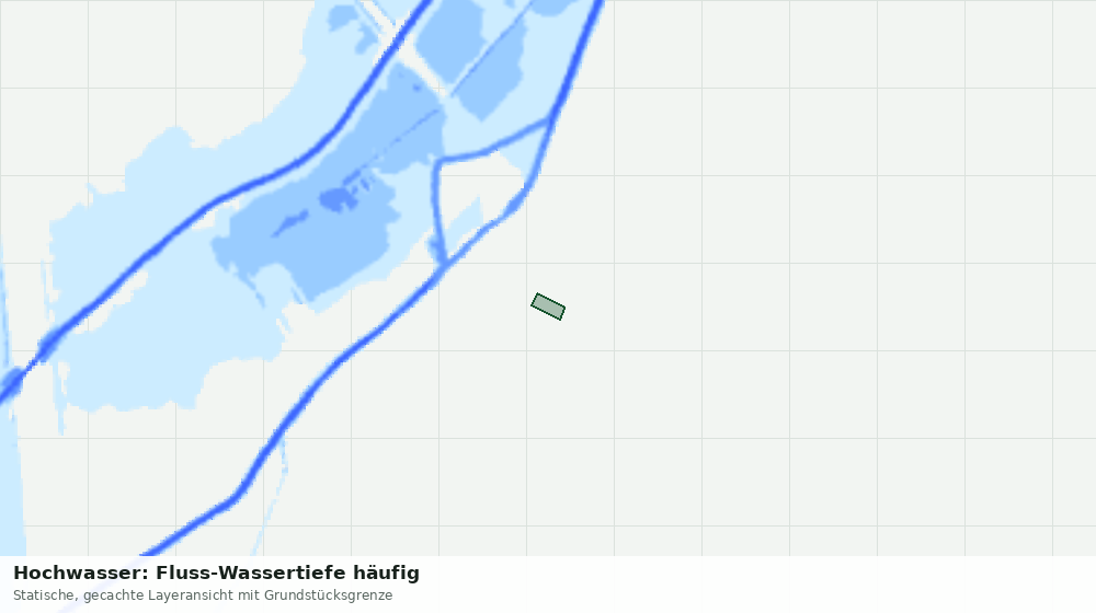 Statische Kartenansicht: Hochwasser: Fluss-Wassertiefe häufig