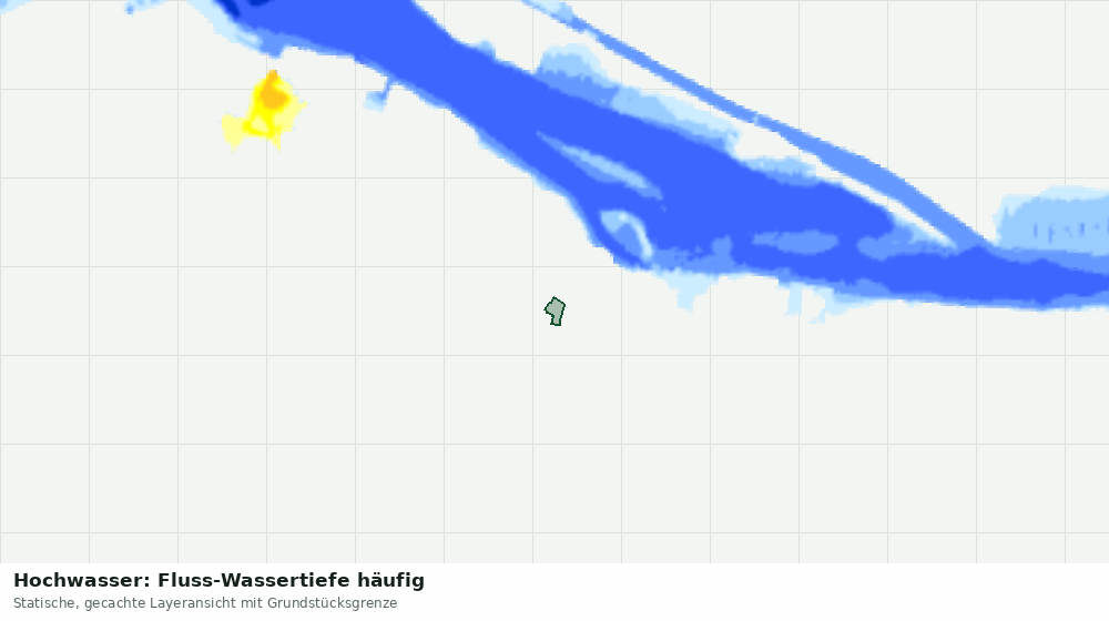 Statische Kartenansicht: Hochwasser: Fluss-Wassertiefe häufig