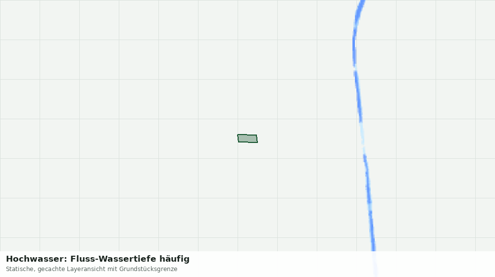 Statische Kartenansicht: Hochwasser: Fluss-Wassertiefe häufig