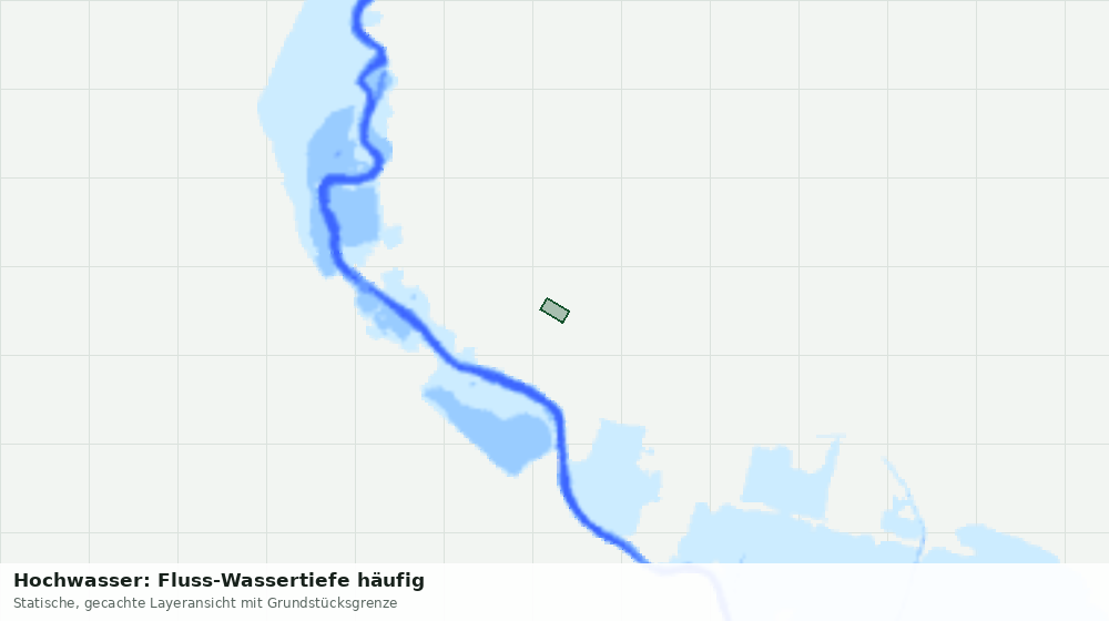 Statische Kartenansicht: Hochwasser: Fluss-Wassertiefe häufig